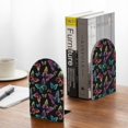 thumbnail image 5 of Lsque Rainbow Butterflies Printed Wood Bookends,Non-Skid Bookend for Shelves,Heavy Duty Support Bookends,Non-Slip Foam Pads for Office, Home, and Library,1 Pair, 5 of 8