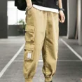 thumbnail image 5 of Pantalones cargo para hombre, multibolsillos, de algodón, holgados, con múltiples bolsillos, para hombre, estilo Y2k, ropa técnica vintage, de lujo, de alta calidad, más baratos, holgados, 5 of 5