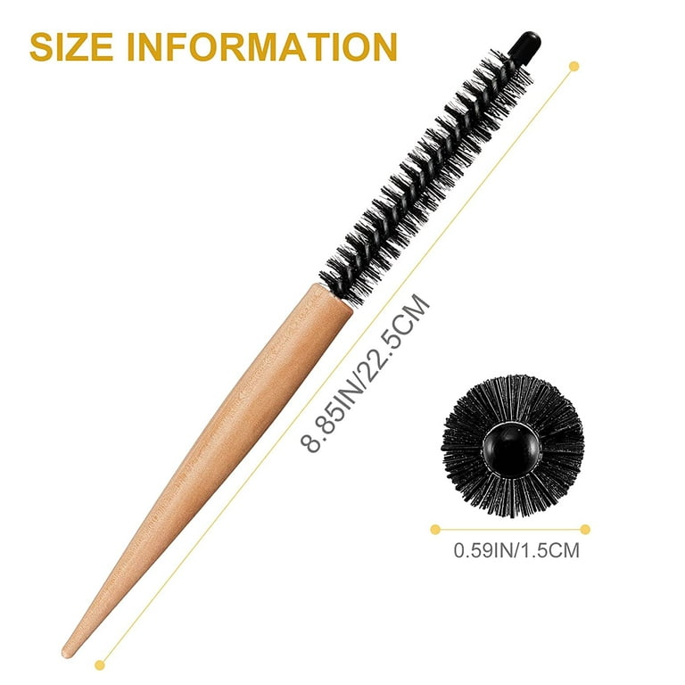 Small Round Brush for Short Hair 1 Inch Mini Quiff Roller for Women and Men  Best for Thin Hair Bangs Beard Styling Lifting Curling Small (Pack of 1)