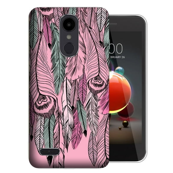 MUNDAZE LG Aristo 3 / 2 / Tribute Dynasty / Zone 4 Wild Feathers Design TPU Gel Phone Case Cover
