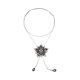 thumbnail image 1 of Collar largo de suéter único de Bargains, colgante ajustable, collar de colgante de 31.89" tono plateado, gris, 1 of 5
