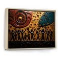 thumbnail image 2 of Designart "African Tribal flow IX" African Tribes Floater Framed Canvas Print, 2 of 7