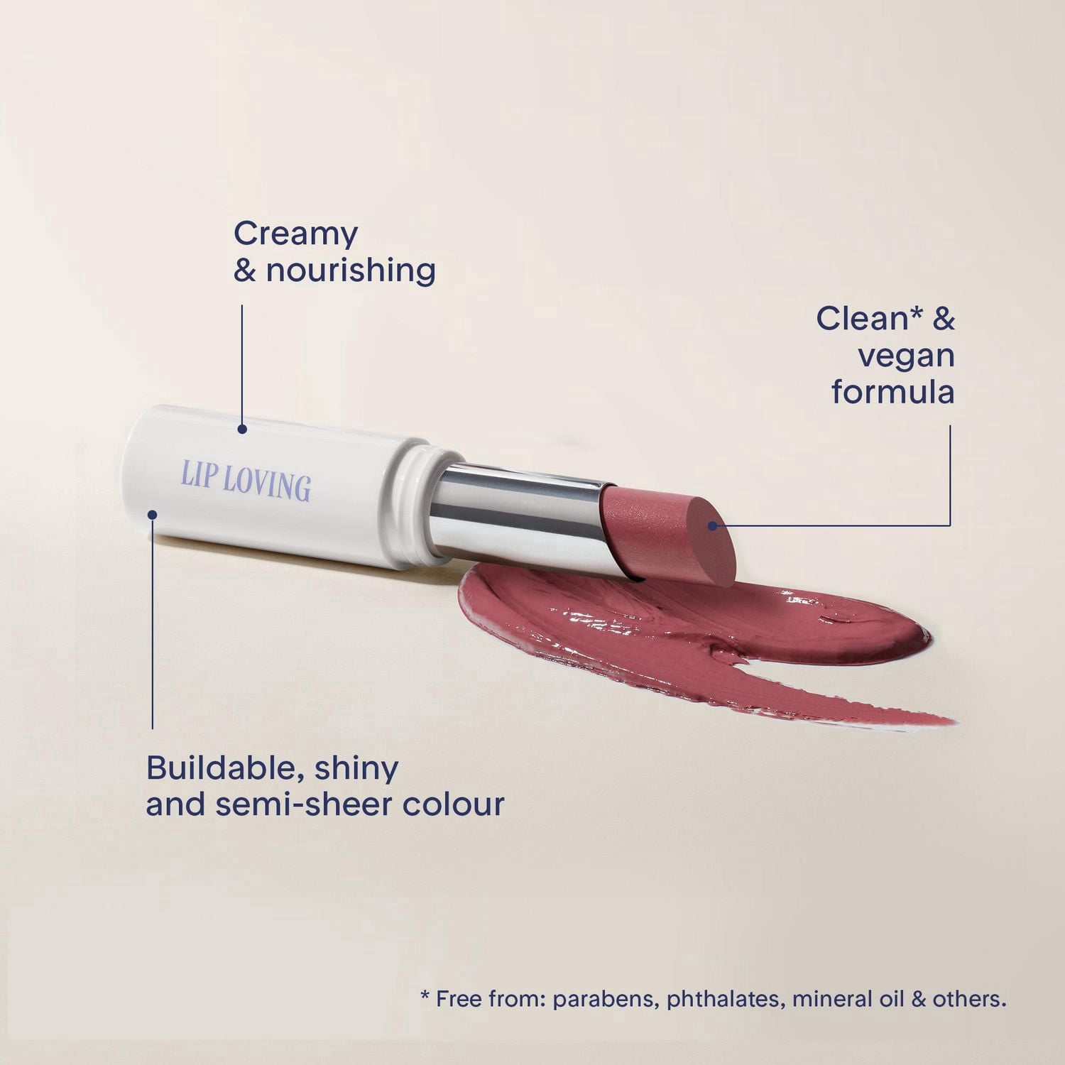 Marcelle Lip Loving Colour & Caring Oil-in-Stick Lipstick, Winning Gold