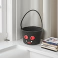 thumbnail image 4 of PLPPYFS Halloween Basket, Woven Cotton Rope Pumpkin Candy Basket, Cute Trick or Treat Bucket with Handle, Small Spooky Bins for Adults, Halloween Decoration Gift Bin Empty, 4 of 6