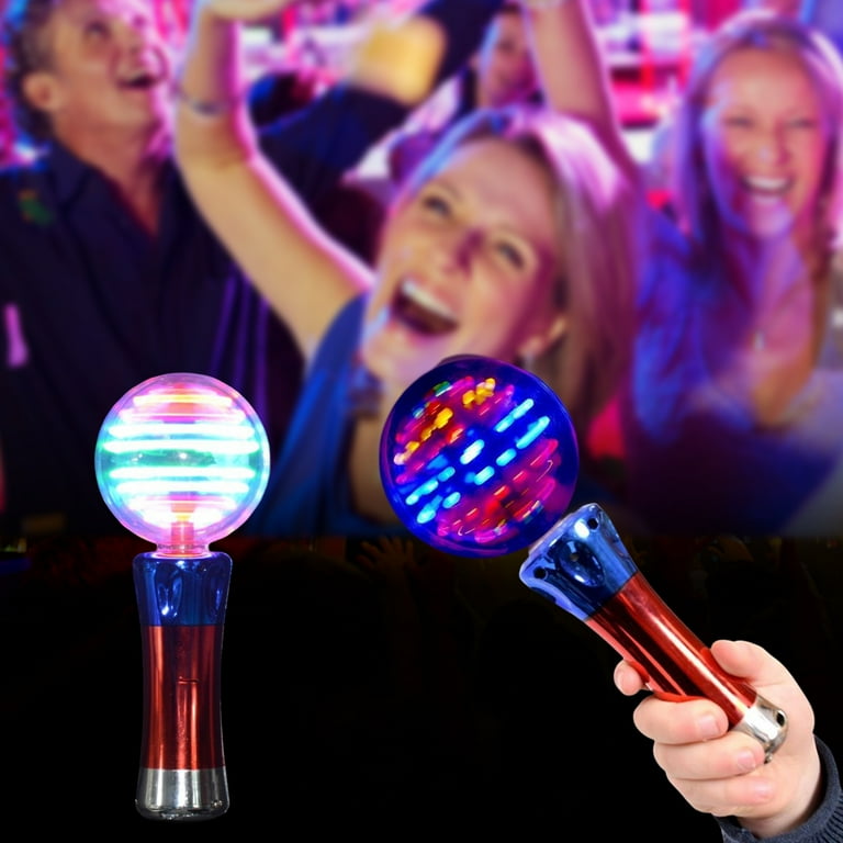 Limei 1 Pack Glow Stick, Flash Stick with 10 Lights Concert