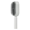 thumbnail image 2 of Cushion Hair Brush Self Cleaning Scalp Massage Rounded Comb Teeth Hair Comb for Women Long Hair, 2 of 7