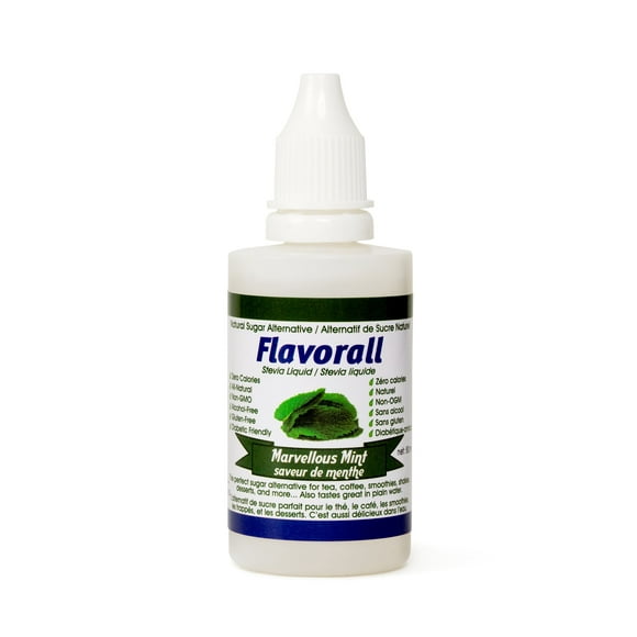 Greeniche Natural | Flavorall Marvelous Mint | 50 ML | Organic and Pure Stevia Sweetener Drops | Perfect Sugar Alternative | No Bitter Aftertaste
