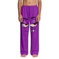 thumbnail image 4 of ATOGUTA Boys Lounge Pants Funny Graphic Sweatpants Athletic Sports Pants for Kids Size 4T-14, Purple, 4 of 5