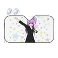 thumbnail image 1 of DouZhe Car Sunshades for Windshield, Moe Woman Manga Anime Pattern Car Sun Shade Block Heat and UV Rays, 55" x 30", 1 of 8