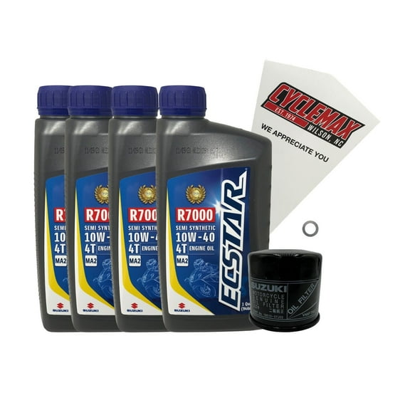 Cyclemax OEM Semi-Synthetic Oil Change Kit fits 2007-2011 Suzuki GSX-1250