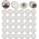 thumbnail image 1 of 1 caja de 20 juegos de pines de sublimación, insignias de botón en blanco a granel, transferencia de calor por sublimación, broche redondo plateado en blanco con respaldo de pin., 1 of 5