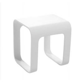 DAX Solid Surface Bath Stool 16 3 4 x 16 3 4 x 9 1 16 inches Walmart