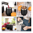 thumbnail image 4 of Vaso Termico Acero Inoxidable frio/calor 2 Piezas Negro 12 Oz, 4 of 5