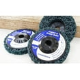 thumbnail image 5 of STONEHENGE Strip Disc Stripping Wheel with Angle Grinder for Paint, Coating, and Oxidation Removal Rust Remover Wheels 4-1/2" x 5/8" Green 10 Pack, 5 of 5