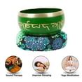 thumbnail image 4 of IBA Indianbeautifulart Tibetan Singing Bowl Musical Instrument For Meditation W/ Stick & Cushion Handcrafted In Nepal Bowl For Relaxation, Yoga & Spiritual Healing, 4 of 7