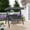 Gray, variant on MemoryField Outdoor Porch Swing with Adjustable Canopy, 3-Seat Patio Swing Chair with Stand, Metal Frame Patio Swing for Garden, Backyard & Poolside, Dark Gray