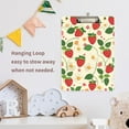 thumbnail image 2 of ALAZA Plastic Clipboard A4 Letter Size Decorative Clipboards for Students Women Men 9" x 12.5" Strawberry and Daisy Flower, 2 of 6