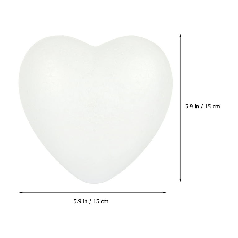 Balls Heart Shapes DIY Polystyrene Day Shaped Crafts Supplies Arranging Wedding Bauble Flower, Size: 17x17x6.5CM
