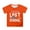 Orange, variant on Back To School Girls Outfits Oversized Fit Quick Dry O-Neck 1/4 Sleeve Preppy First Day Of School Floral First Grade for Girls T-Shirt