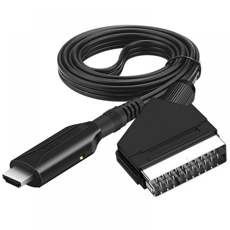Basics Scart to HDMI-compatible Converter Cables SCART Connector,Black, 3 Feet,High Cable 1080P HD for HDMI-compatible Converter - Walmart.com
