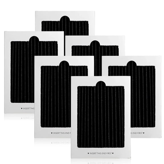 LAPTOM MAX Air Filter Replacement, Carbon Activated Refrigerator Air Filter Pleated , 6 Pcs