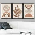 thumbnail image 2 of wall26 Framed Canvas Print Wall Art Set Mid-Century Geometric Plant Sketches Nature Abstract Illustrations Modern Art Bohemian Nordic Decorative for Living Room, Bedroom, Office - 24"x36"x3 Black, 2 of 5