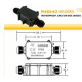 thumbnail image 2 of Junction Box Connector Ideal For Harsh Environments, High-quality Materials Easy To Install Coaxial Cable Connector Weatherproof Flame Retardant For Outdoor Electrical Power Cord Installations (4PCS), 2 of 5