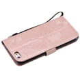 thumbnail image 5 of iPhone 6 Plus/ 6S Plus Wallet case, Allytech Pretty Retro Embossed Butterfly Flower Design PU Leather Book Style Wallet Flip Case Cover for Apple iPhone 6 Plus and iPhone 6S Plus, Rosegold, 5 of 10