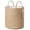Brown-15"W x 17.7"L, variant on Woven Storbasket Decorative Rope Wooden Bead Decoration For Blanketss Clothes Shoes Plant Organizer Bin With Handles Living Room Home  16" Wx13.8 L Cream White And Brown