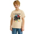 thumbnail image 3 of YUEHUA Kid Boys 100 Days of School T Shirt Cartoon Truck Print 100th Day of School T-Shirt, 3 of 7