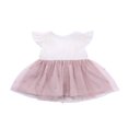 thumbnail image 1 of MesaSe Little Girls Summer Dress Ruffle Sleeve  Neck Lace Mesh  Multi-Layer Princess TuTu Dress, 1 of 8