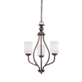 thumbnail image 2 of 3053-BPW Millennium Lighting Lansing - 3 Light Chandelier-26 Inches Tall and 13 Inches Wide-Brushed Pewter Finish    -Traditional Installation, 2 of 2