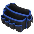 thumbnail image 2 of Kit de herramientas multifuncional para exteriores de poliéster S22, bolsa de cintura para herramientas de mantenimiento de reparación de Hardware con cinturón, borde azul, 2 of 8