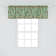 thumbnail image 2 of Ambesonne Mexican Valance Pack of 2, Cartoon Folk Mariachi Band, 54"X18", Multicolor, 2 of 4