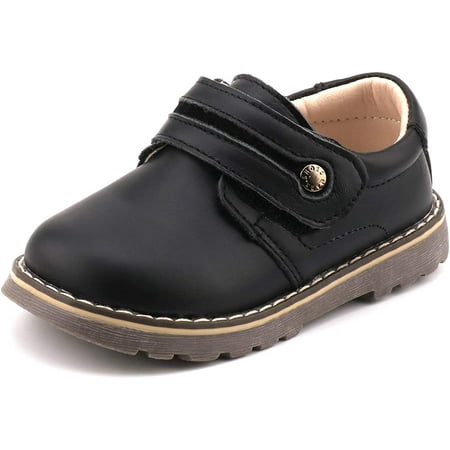 

Toddler Boys Leather Loafers Comfort Uniform Oxford Dress Wedding Shoes