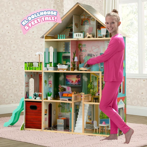 Open Box Delta Children Deluxe Maui Dollhouse