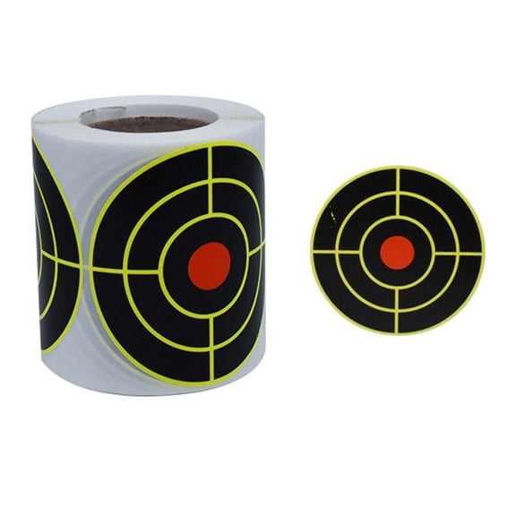 Generic 3 Inch Paper Targets, 100/200/250 Pcs Splatter Targets Stickers, Color-Changing, Fluorescent for Night Shooting, Rifle & Pistol Shooting