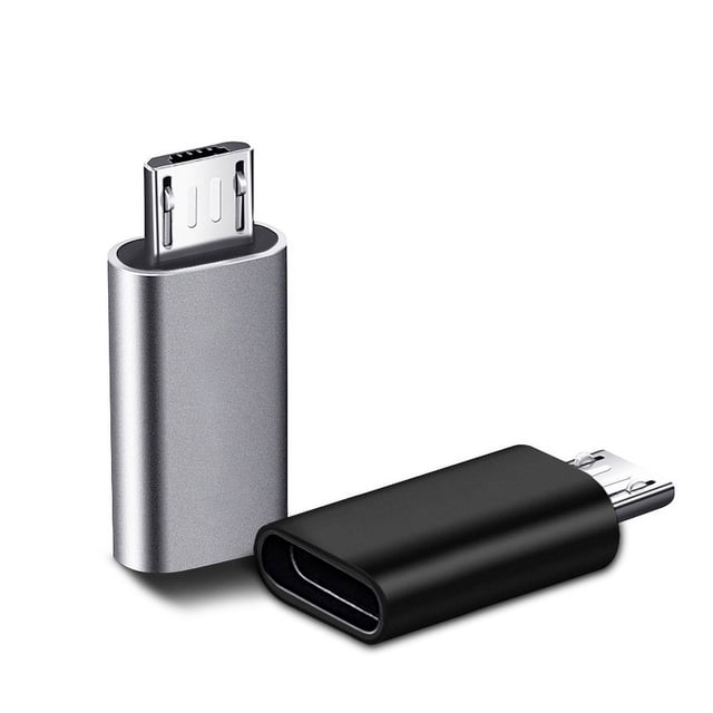 Adaptador USB C a Micro USB, Tipo C Hembra a USB Macho Conector de conversión Compatible con sincronización de datos de carga Compatible con Samsung