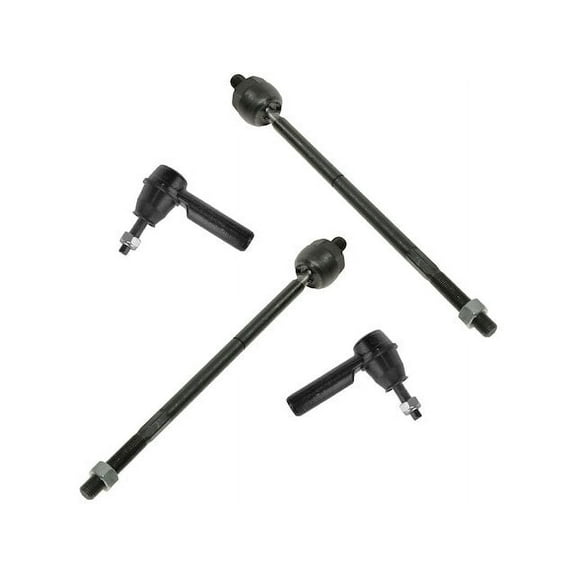 Front Tie Rod End Set 4 Piece - Compatible with 2005 - 2010 Ford Mustang 2006 2007 2008 2009