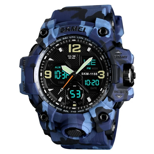 SKMEI 1155B Quartz Digital Electronic Men Watch Fashion Casual