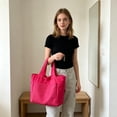 thumbnail image 5 of Leodye 1PCS Women Large Capacity Casual Tote Shoulder Bag, Multi-Pocket Handbag with Wet Dry Separation for Gym Shopping Daily Travel -18.11 × 12.2 × 6.29 in, 5 of 6