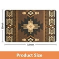 thumbnail image 2 of Luxurious and Soft Boho Bathroom Rugs: Aztec Bath Mat, Non-Slip, Ultra-Comfort, Ideal for Bathroom, Kitchen, Entryway, Farmhouse-Style, Western Geometric Design, 20x32 Inch, 2 of 5