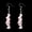 Rose Quartz, variant on 7 Chakra Natural 5-8mm Crystal Quartz Chip Stone Earrings Hook Healing Gift-Rose Quartz