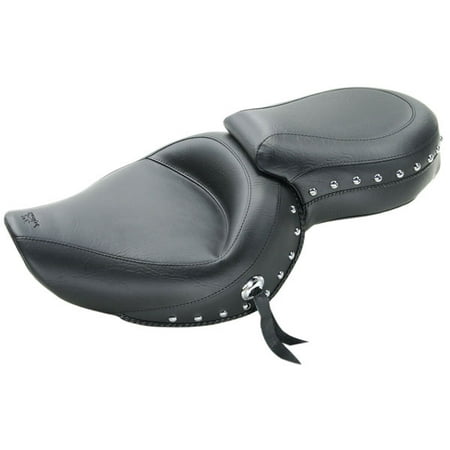 Mustang 1-Piece Wide Studded Touring Seat 4.5 Fits 04-14 Harley-Davidson XL 1200C Sportster Custom