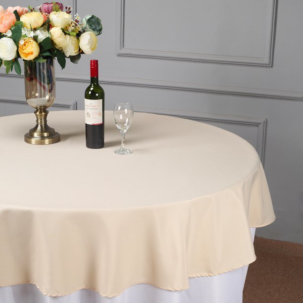 BalsaCircle 70" Round Polyester Tablecloth Table Cover Linens for Wedding Party Events Kitchen