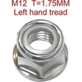 thumbnail image 3 of Yutacorex 3PCS M12x1.75 Left Hand Thread Collar Nut Replacement for Husqvarna 135R 143R 153R 235FR 235RII 241R 241RJ 243R 243RJ 253R 253RB String Trimmer Brush Cutter Gear Head Blade Accessories, 3 of 7