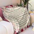 thumbnail image 3 of Yibo Mom Birthday Gifts Blanket Flannel Soft and Comfortable Anti-static Bed Sofa Blanket, 3 of 7