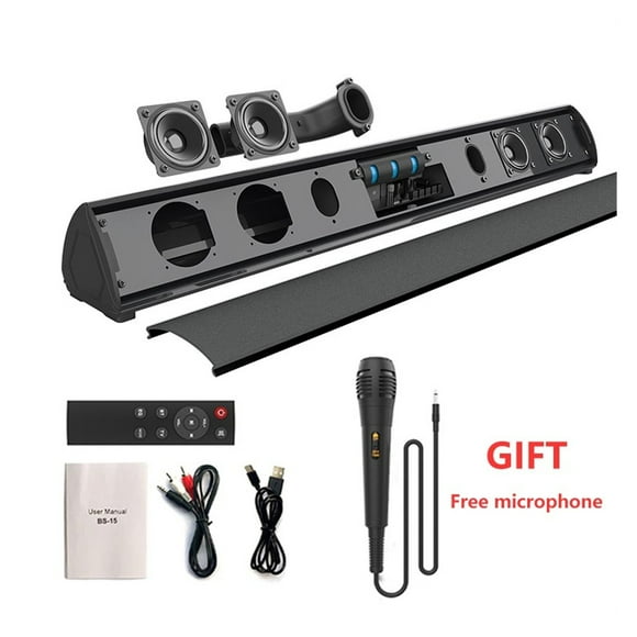 Bluetooth Sound Bar Wired Wireless Sound Bar Surround Stereo Soundbox Home Theater System TV Speakers With Ambient Light ,High Sound