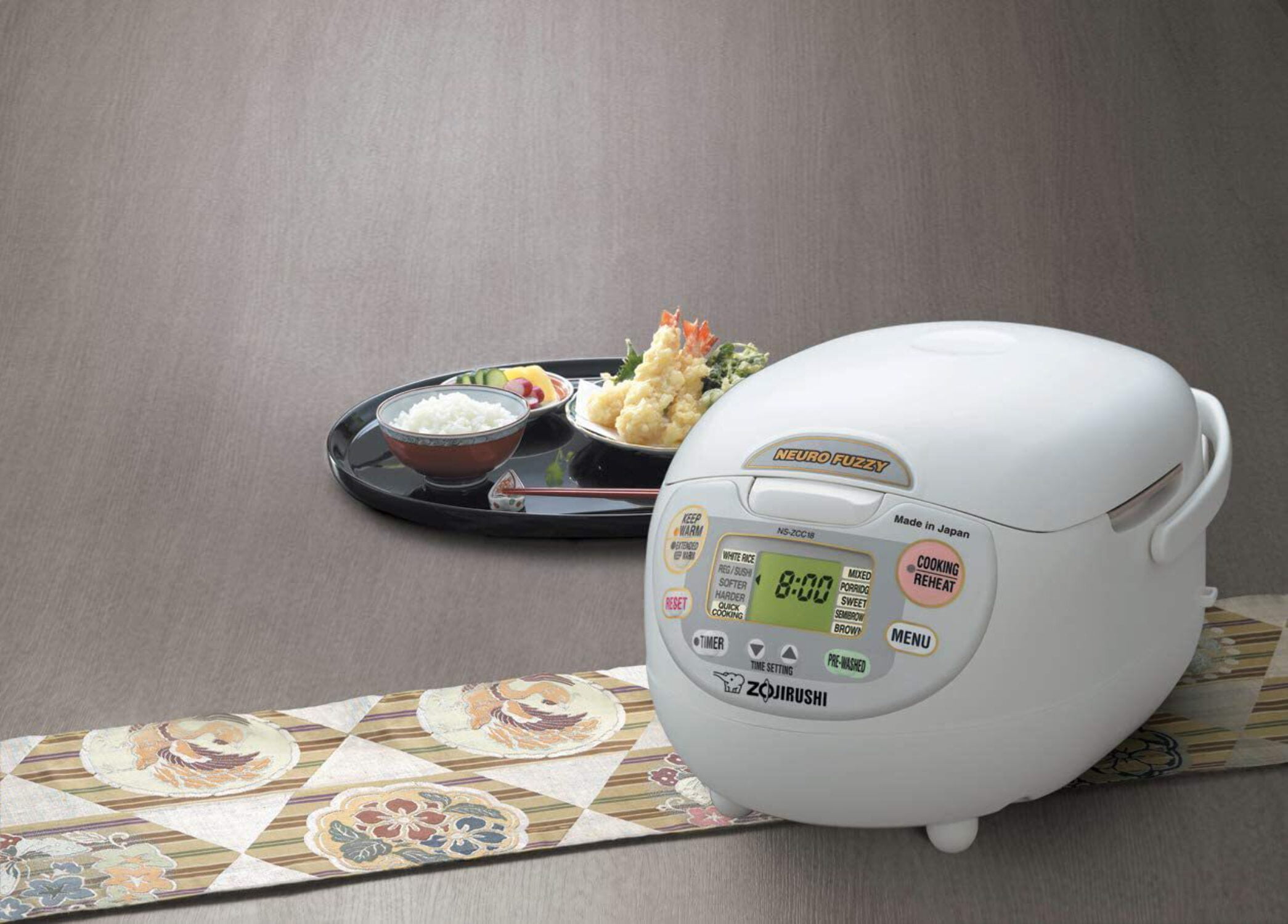 Zojirushi NS-ZCC18WZ Neuro Fuzzy Rice Cooker