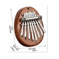 thumbnail image 3 of 8 Key Mini Kalimba High Quality Exquisite Finger Thumb Piano Marimba Musical Good Accessory Pendant Gift, 3 of 4